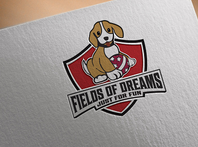 FIELD OF DREAMS LOGO animation branding business logo design flat gaming logo illustration logo minimal typography