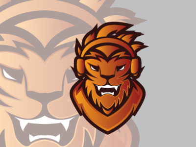 Mascot lion logo branding business logo design flat gaming logo illustration logo mascot minimal vector