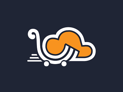 cloud shop logo design