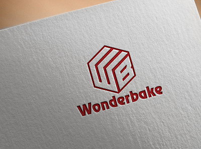 Wonderbake branding business logo creative design flat logo minimal modern professional unique vector wb