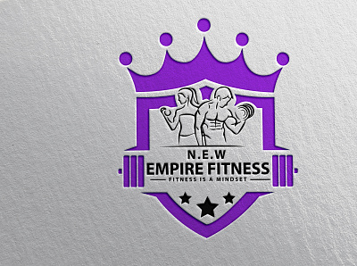 Empire Fitness animation branding business logo creative design flat gaming logo gym logo illustration logo mascot minimal modern professional typography ui unique vector