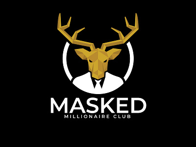 Mask man logo branding business logo creative design flat illustration logo minimal ui vector