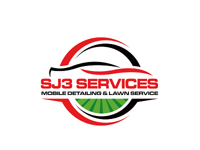 Mobile Detailing and lawn service branding business logo creative detailing logo finance logo flat freelancer mizan freelancermizan lawn lawn logo logo minimal mizan mobile detailing logo