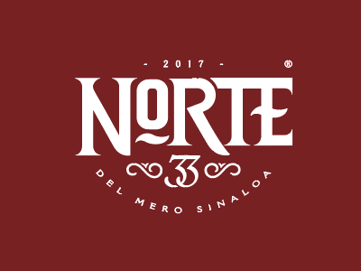 NORTE 33 identity lettering logo logofolio logolove logotype steak