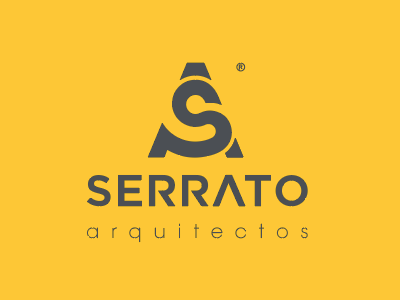 SERRATO ARQ. architecture brand branding identity letters logo logotype