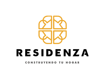 RESIDENZA architecture brand branding identity letters logo logotype
