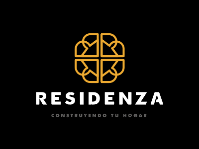 RESIDENZA architecture brand branding identity letters logo logotype
