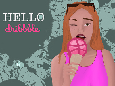 Hello Dribbble! debut firstshot hellodribble illustration