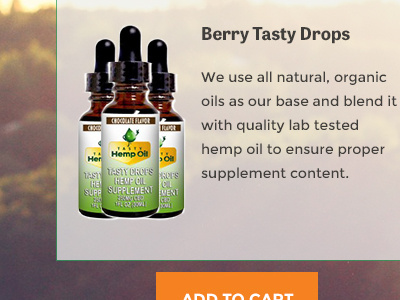 Tasty Mockup green hemp oil web design website website mockup