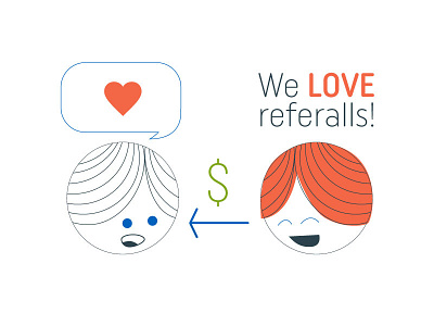Referrals business icon referral icon referral illustration referrals