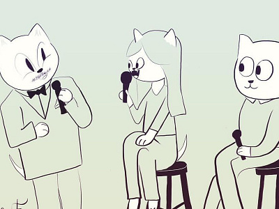 Comedy Cats 100catsdoingthings cat comedy daily drawing illustration kitty