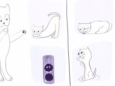 Adopting a New Family Member 100catsdoingthings adoption cat cat drawing cat illustration daily drawing kitty kitty illustration pet adoption
