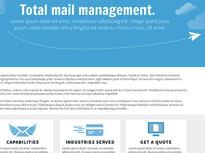 Pretty lil mockup blue email mail web design website mockup