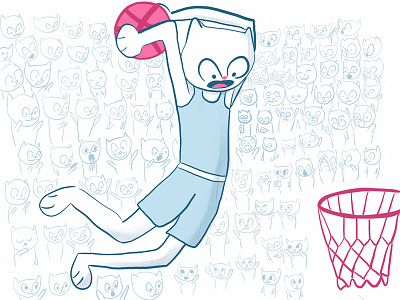 Dunking (also, I have two Dribbble invites)