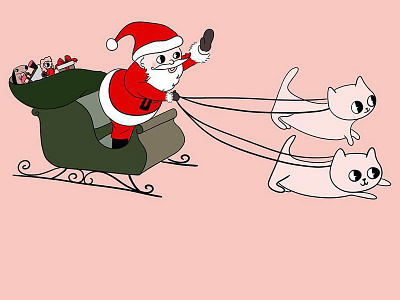 Santa Paws cat lady cats christmas christmas time holiday santa santa claws