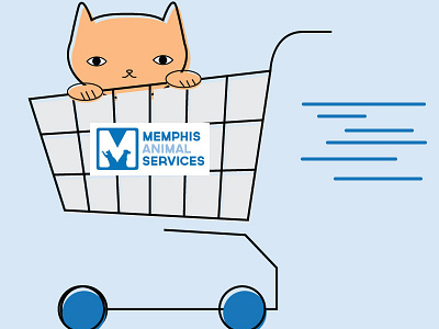 Amazon Wishlist Kitty cat design illustration kitten shopping cart