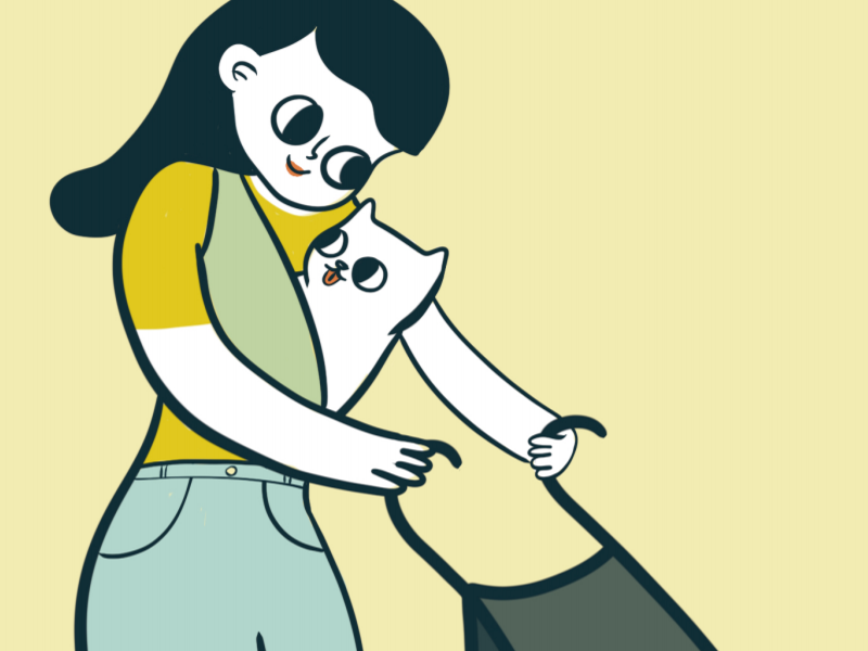 42 of 100 Cats and Humans mothers day mom kitten stroller cat 100catsandhumans
