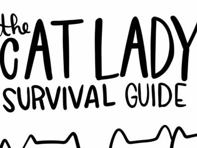 Cat Lady Survival Guide Zine cat cat lady cats design illustration lettering
