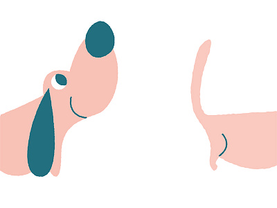 Pawsitive Vibes Dog dog illustration puppy