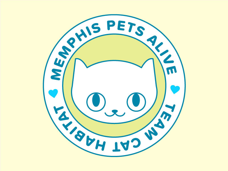Team Cat Habitat Logo kitty cute logo design design cat logo logo cat