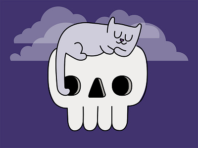 Spooky Cat cat skull spooky