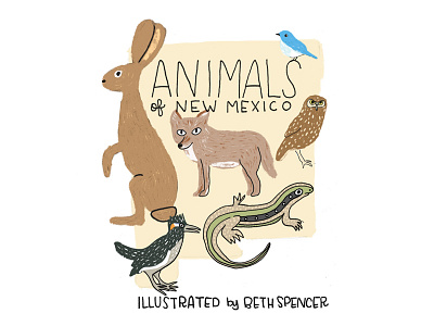 Animals Of NM Cover animals design illustration new mexico