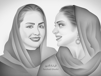 Digital Painting / Portrait of Mehrnaz Dabirzadeh