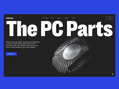 The PC Parts Responsive Design animation design graphic design interaction interaction design interface ipad iphone minimalistic mobile motion design pc responsive typography ui web web design website