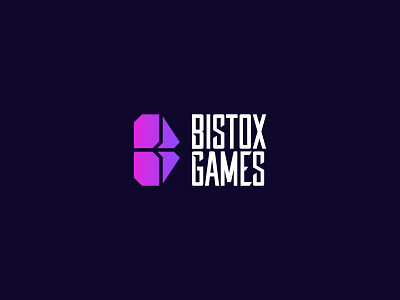 Bistox Games Logo Exploration branding casino crypto cyber design futuristic games gradient graphic design icon illustration logo typography vector