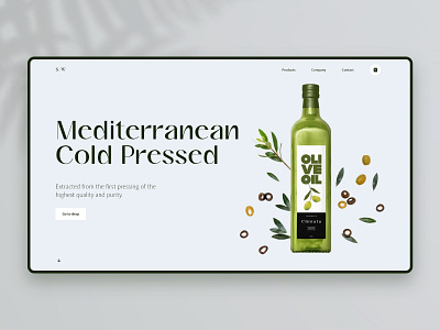 Cold Pressed Olive Oil Website Design design ecommerce graphic design interface mediterranean minimalistic olive oil typography ui user interface design ux web web design web layout web marketing website