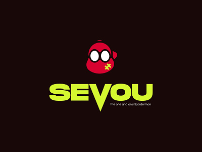Sevou Logo 2 agency agency branding brand branding broworks character design graphic design logo logotype mascot minimalistic pubg pubgmobile red sevou spoidermon