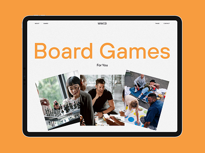 Board Games Website Design