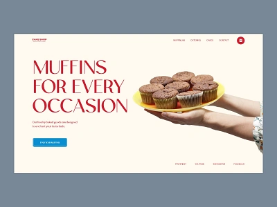 Muffins Ecommerce Website Design company design design studio dessert ecommerce graphic design interface muffins ui user experience user interface ux web web design web layout website website design website design company