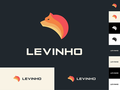 Levinho Logo Variations branding broworks design esports game streamer gamer graphic design illustration levinho logo pubg pubg mobile streamer typography vector youtuber