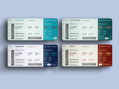 Airplane Ticket Redesign branding design flight booking flight ticket flights graphic design illustration minimalistic physical ticket product rebranding ticket design typography vector