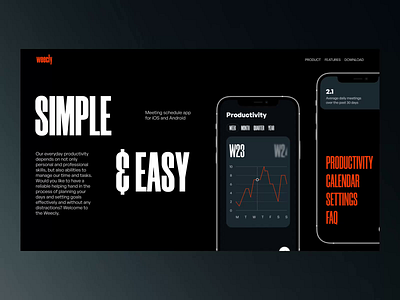 Meeting Schedule App Landing Page Interactions app landing page design design studio graphic design interaction design interface landing page landing page design meeting mobile mobile app mobile ui motion graphic schedule ui ux web web design web marketing website