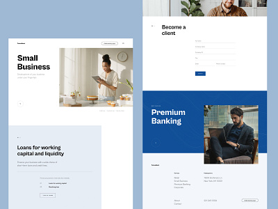 Bank Service Page Design