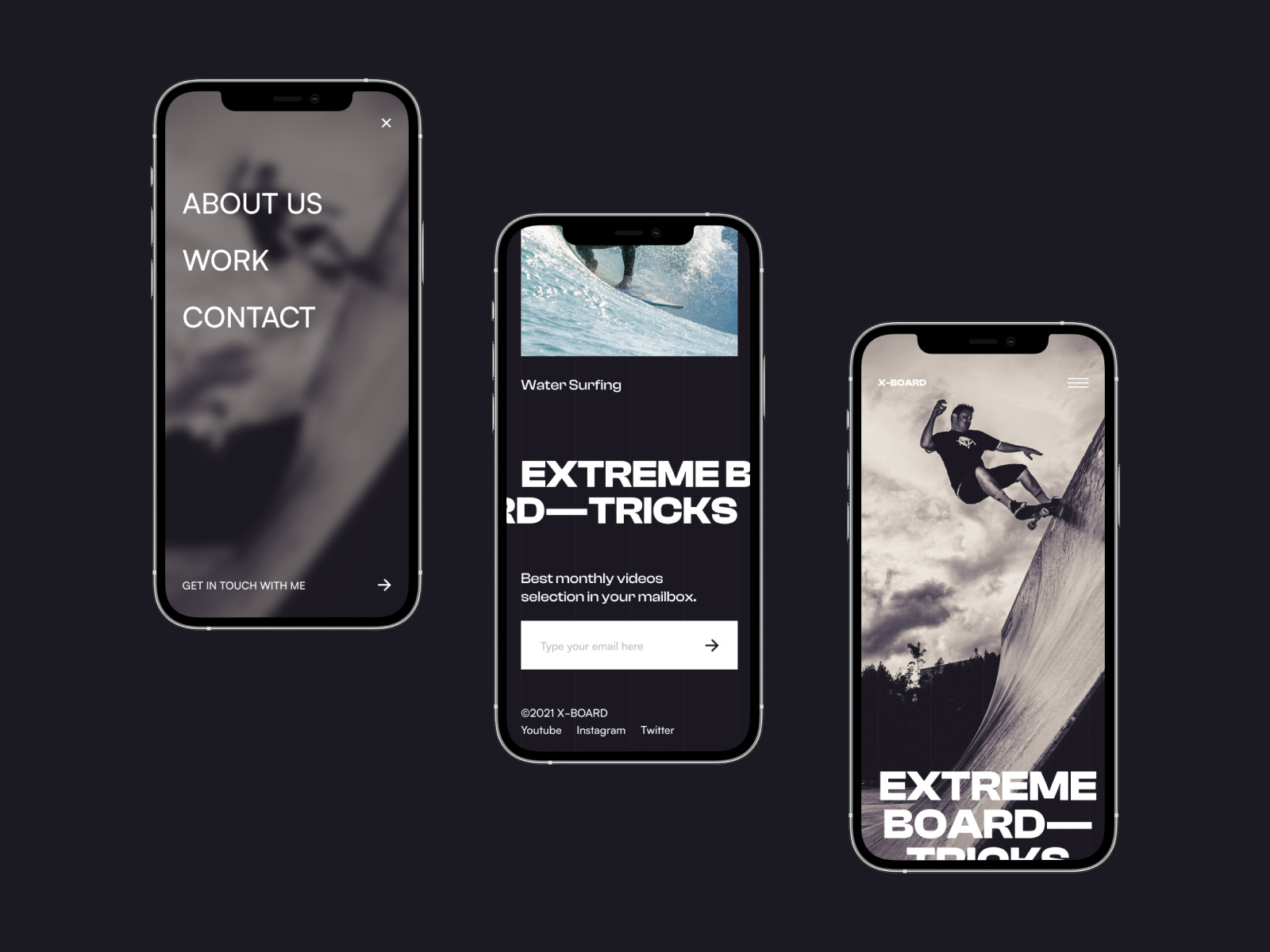 Extreme Board-tricks Mobile Website By Broworks On Dribbble