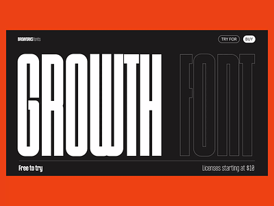 Growth Font - Black Friday Sale! animation black friday condensed font design design studio font graphic design interface motion graphics sale sans serif typography ui ui8 ux web web design website website design