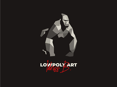 Low Poly Artist Logo Design Concept 3d animal artist bear branding depth design design studio geometric graphic design illustration illustrative logo logo design low poly mark polygon polygonal segments