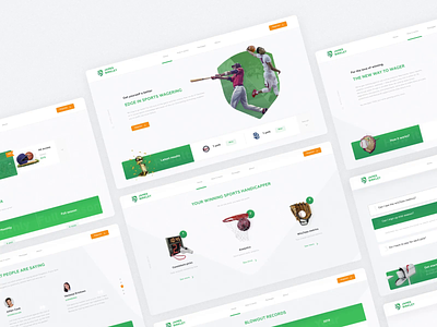 James Birkley – Website animation baseball busketball design green homepage sport team ui uiux ux web website white