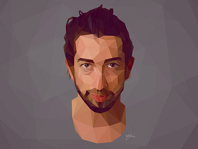 Portrait illustration #2 3d digital art digital photography illustration polygons portrait potography