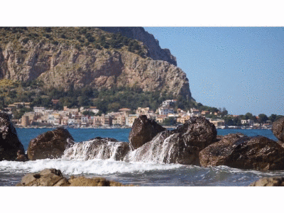 Ocean Wave, Cinemagraph #12 animated photography cinemagram cinemagraph italy living photo loop ocean palermo photography rock sicily wave