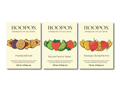 Hoopos label design