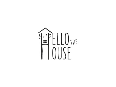 Hello the House branding design flat graphic design illustration logo logo design minimal typography vector