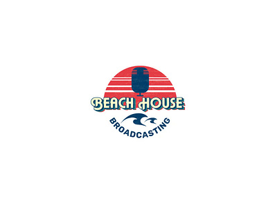 Beach House logo branding design flat illustration logo logo design minimal typography vector