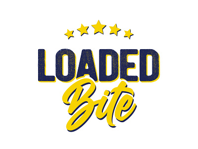 logo Loaded Bite branding design illustration illustrator logo logo design typography vector