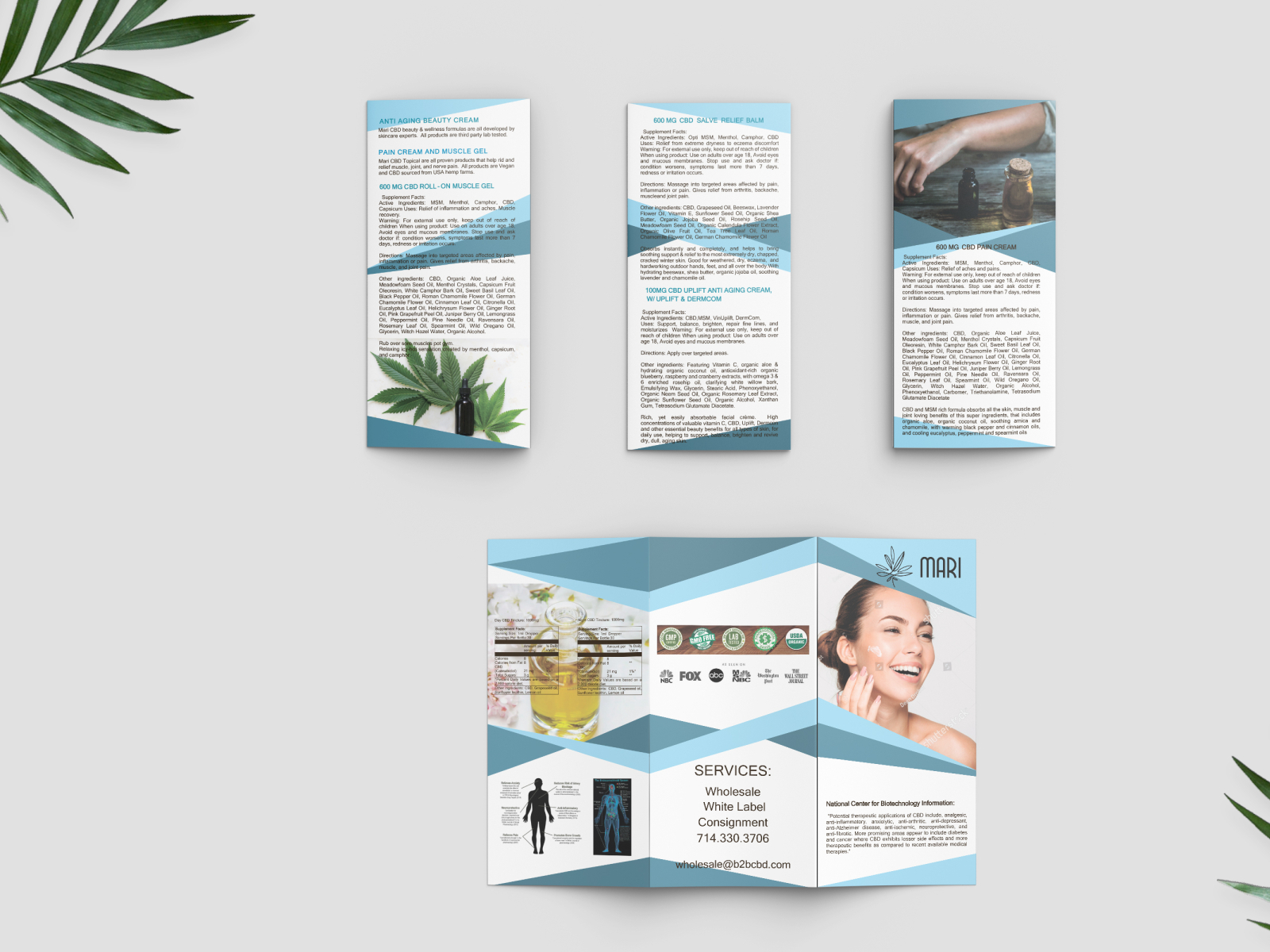 Trifold Brochure by Марина on Dribbble