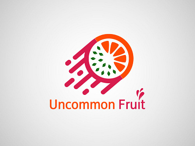 Logo Uncommon Fruit app branding design illustration typography ui