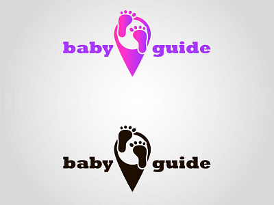 Baby Guide Pin design illustration logo logo design logos ui